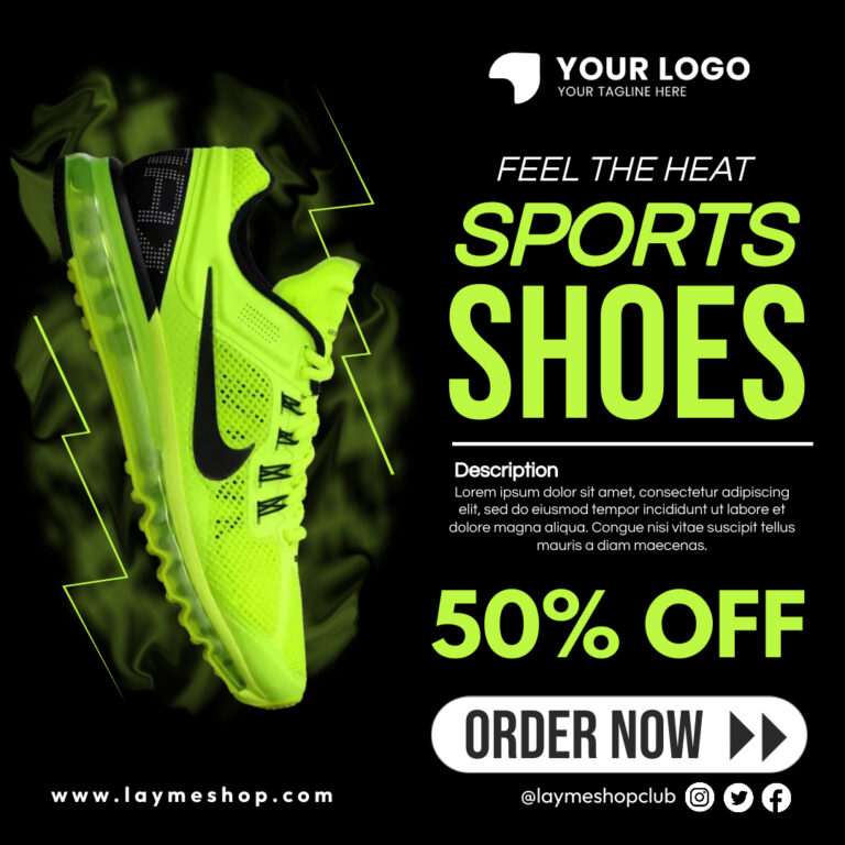 Sports Shoes Ads - Made with PosterMyWall